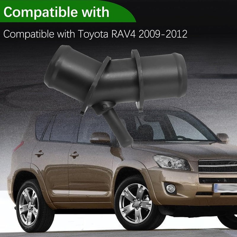 MINETPS 165710V020 Upper Radiator Coolant Hose Connector Pipe Adapter Fit for Toyota RAV4 2009 2010 2011 2012 Replace 16571-0V020 16057-36011 1605736011 - Image 4